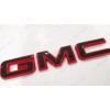 Auto Front Rear Gloss Red Black Emblem Overlay 2019+ GMC