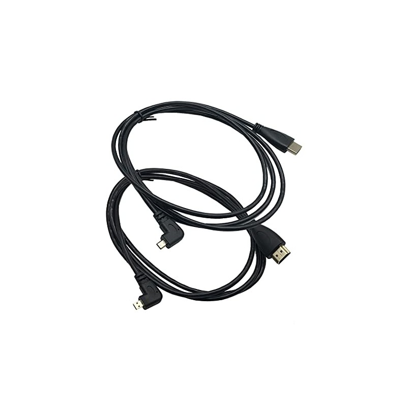 Seadream Angled Micro HDMI to HDMI Cable 2Pack 5Feet 1.5M