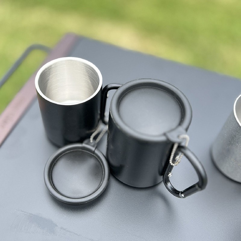 Stainless Steel Water Cup Double Layers Slip Resistant Practical Insulated