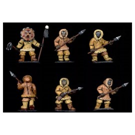 Battle Valor 28mm PULP 32 Nanuk the Shaman and Followers (6 Figures)