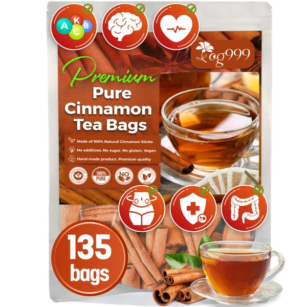 TOG999 TOG999 Premium 135 Cinnamon Tea Bags - 100% Natural