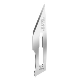 Swann Morton Surgical Scalpel Blade #10A - Carbon Steel, Non-Sterile, Professional Arts and Crafts Tool - Box of 100 (20 Packs of 5)