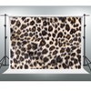 YongFoto Leopard Vinyl Backdrop 7x5ft Jungle Safari Stylish Leopard Skin