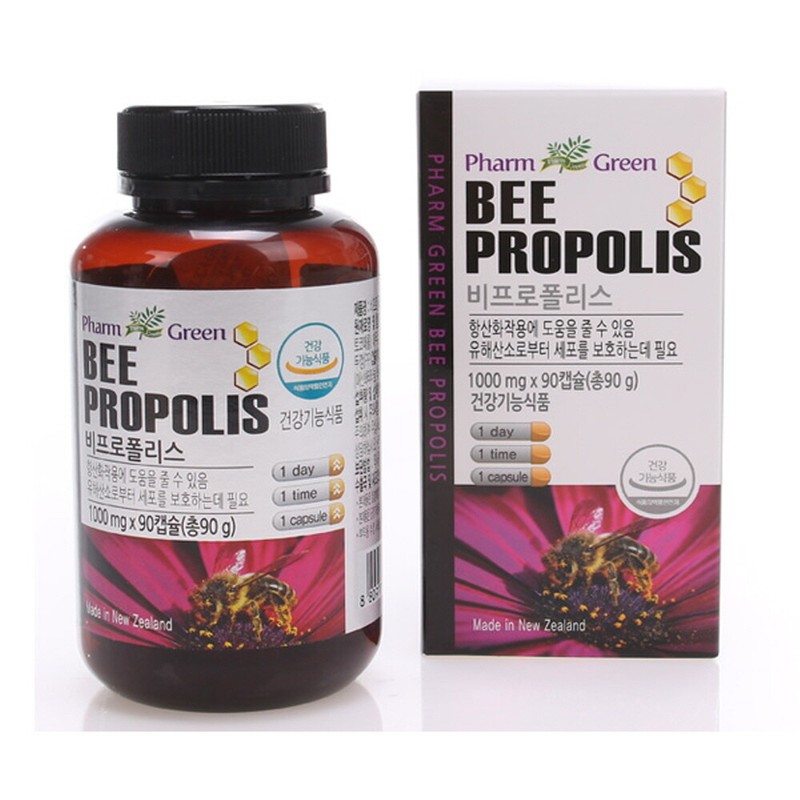 palm green Bee Propolis 1000mg / 비 프로폴리스 1000mgX90캡슐 3개월분