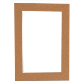 24x36 Mat for 20x30 Photo - Precut Aged Oak Brown Picture Matboard for Frames Measuring 24 x 36 Inches - Bevel Cut Matte to Display Art Measuring 20 x 30 Inches - Acid Free ONE MAT