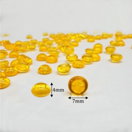 Dortrue 7mm 3500PCS Acrylic Flat Marbles Decorative Gems，Vase Fillers Beads for Wedding,Floral Arrangement,Aquarium Fish Tank Decor,Candle Holder