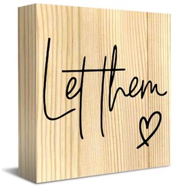 Burlywood Let Them Cute Office Decor Funny Office Decor Motivational Office Gifts for Coworker Friends 5 X 5 Inch