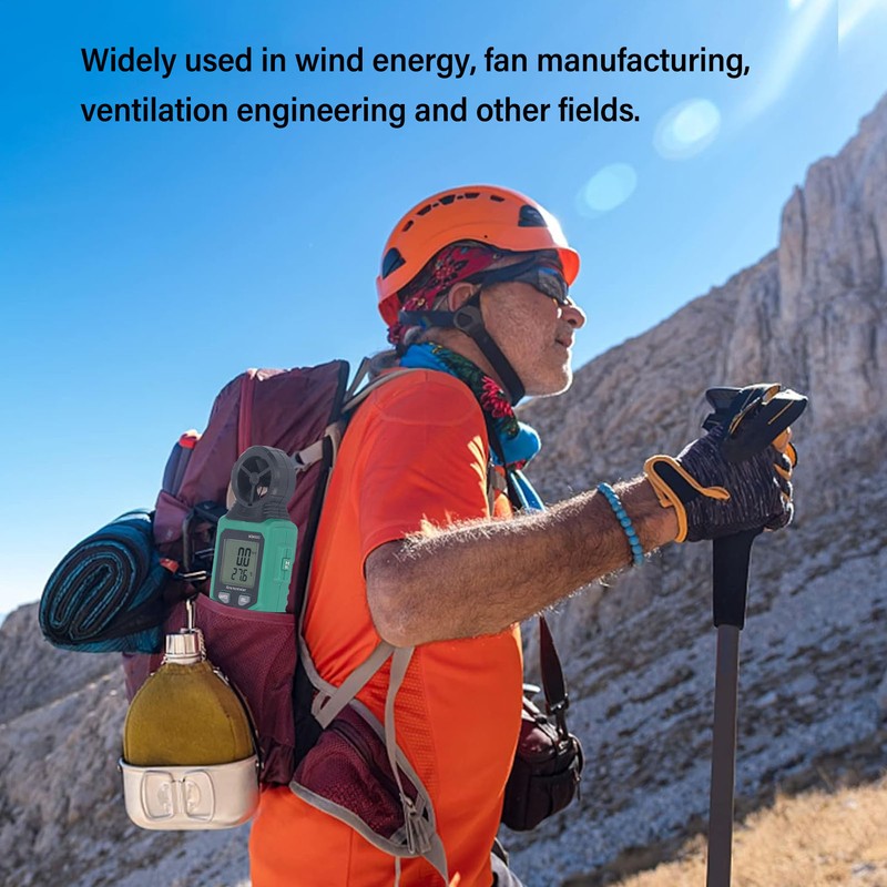 Digital Wind Speed Meter Multifunctional Accurate Handhled Wind Speed Temperature