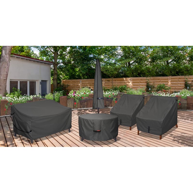 Porch Shield Fire Pit Cover - Waterproof 600D Heavy Duty