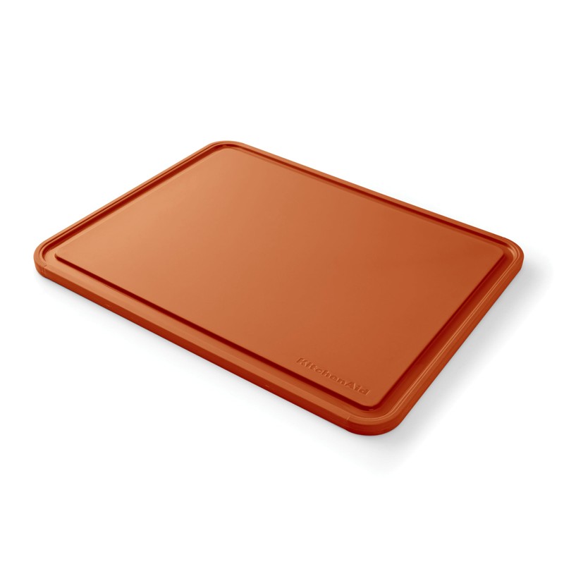 KitchenAid Classic Plastic Cutting Board with Perimeter Trench and Non