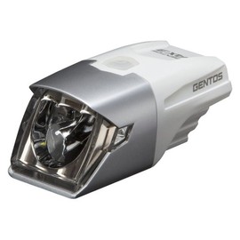 GENTOS(ジェントス) USB充電式バイクライト AX 003MW 【明るさ90ルーメン/実用点灯3.5時間】 メタルホワイト AX-003MW ANSI規格準拠