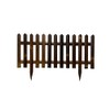 Black Bamboo Picket Garden Fence