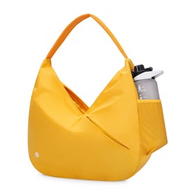 Ceneda Sports Bag for Women Sports Travel Bag with Hidden Yoga Mat Holder and Shoe Compartment Workout Dance Tote Bag with Wet Compartment Overnight Weekend Bag for Travel Yoga (Orange)