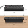 HHSOET 8 Outlet Recessed Power Strip, 30W Fast Charging Furniture