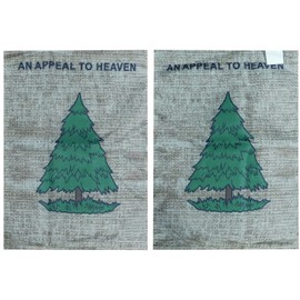 An Appeal To Heaven Vintage Premium Quality Heavy Duty Fade Resistant 12x18 12"x18" Double Sided 100D Woven Poly Nylon Boat Flag Banner Sleeve