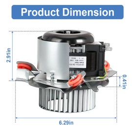 HC21ZE121A J238-100-10108 Furnace Draft Inducer Motor Assembly, Compatible with Carrier, Bryant, Payne Furnaces, Replaces HC21ZE121, J238-100-10108AT, 71582741