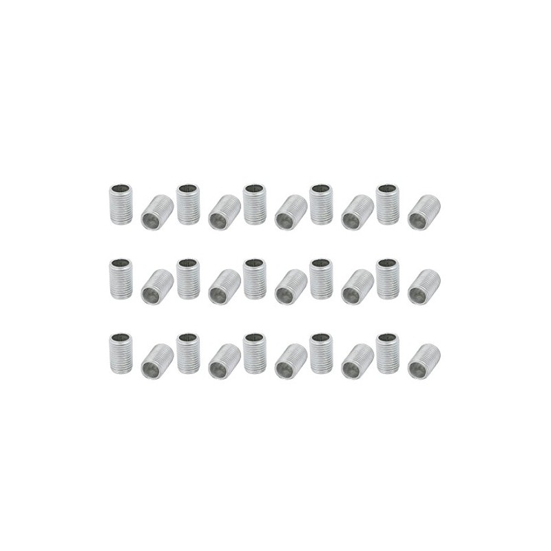 sourcing map Pack of 30 Lamp Pipe Nipples M10 Thread