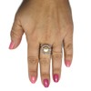 Stylish sterling silver ring solid 925 with 8mm pearl R001888