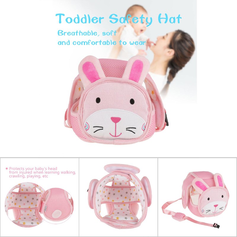 Cartoon Animal Baby Safety Hat Toddler Infant Walking Crawling Head