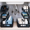 3-Tier Under Sink Organizer, Pull-Out Drawers, 2-Pack Black