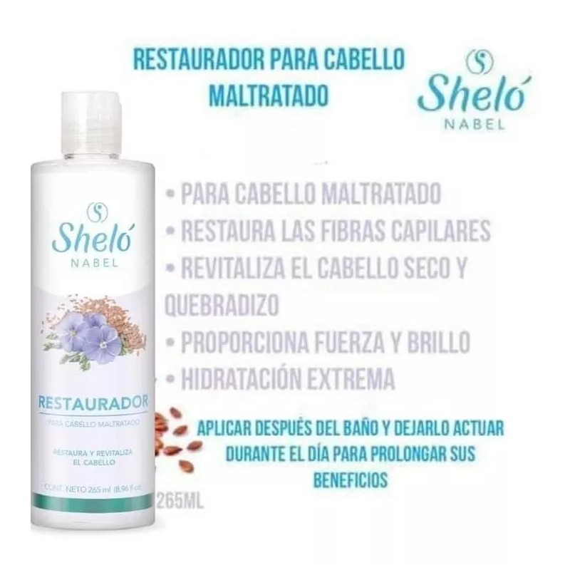 Sheló Nabel Tratamiento Para El Cabello Reseco, Restaurador, Shelo Nabel