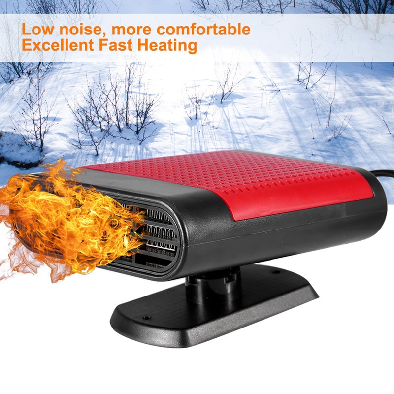 Car 12V Portable Electric Window Heater Heating Dryer Windshield Fan