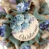 What A Mesh by Diana Welcome Hydrangeas Spring Wreath Handmade