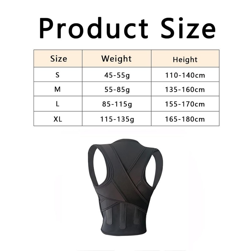 TOEECY Posture Corrector for Men and Women, Invisible Back Shoulder