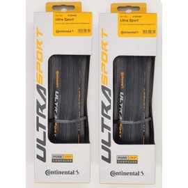 Continental Ultra Sport III 700x23 Black/Black Folding PureGrip - Pair (2 Tires)
