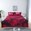 uxcell Full/Queen Size Galaxies Red Comforter Sets - 3D Outer
