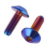 UHDFBDHF 4PCS Titanium Bolt M5 M6 12/15/20mm Torx Head Screw