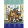 ALEX CLARK Cat House Kitchen Tea Towel