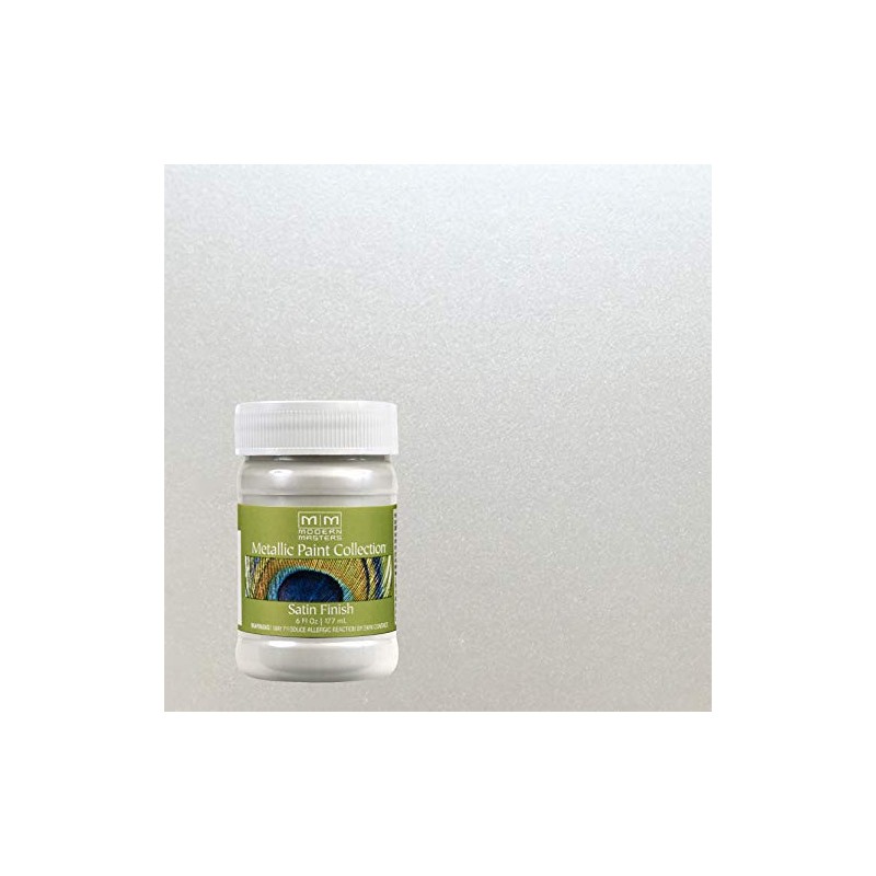 6 oz Modern Masters ME196 Pearl White Metallic Paint Collection,