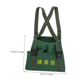 VICASKY Fruit Picker Tools Picking Bag Harvesting Pouch for Gardeners Farmers Portable Orchard Fruit Picking Device Easy Empty Snap Buttons