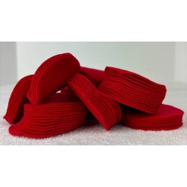 100 Felt Circles Choose from 4 colors 2.5" wide - Craft Die Cut Red White Black+ - Cream