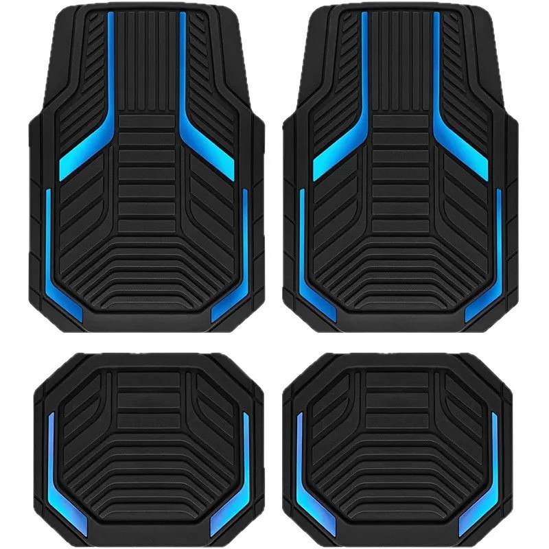 4 Piece Universal All Weather Rubber Car Floor Mats, Waterproof