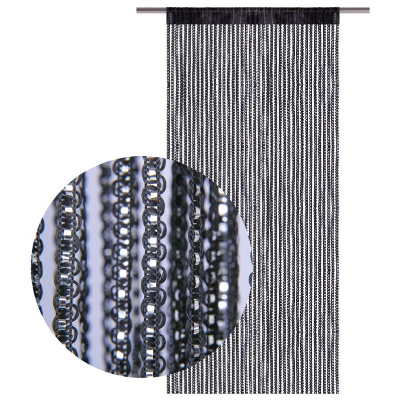 Arsvita String Curtain Metallic Look String Curtain Door Curtain with