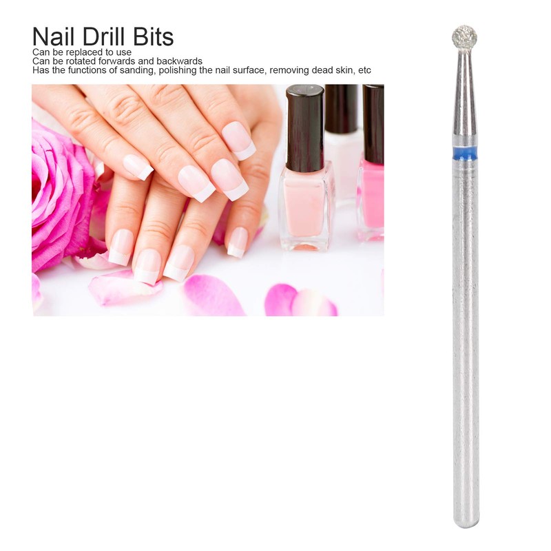50 Pieces Ball Shape Nail Drill Bit Set Diamond Manicure