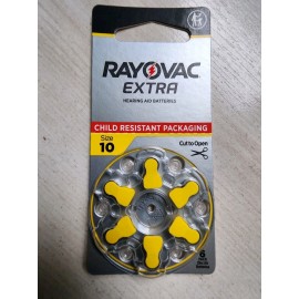 Rayovac Hearing Aid Batteries, Size 10, 6 Pack, Rayovac, Long Lasting Power, Exp 11/2028
