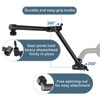 BRIGHT SHOWERS Brass Shower Arm Extender for Rain and Handheld