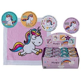 8 x Magic Hand Towels Unicorn 30 cm Horse Animal Wash Cloth Children's Party Bag