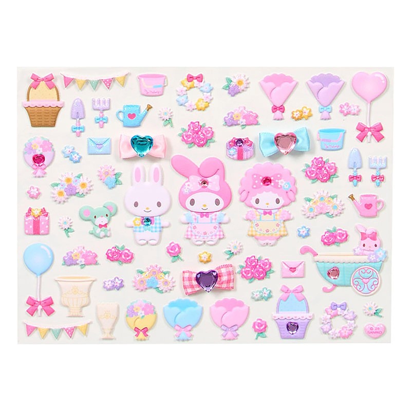 Sanrio 155209 Playable Sticker Set, My Melody, Board: Paper (PP