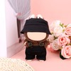 BOXOB 2pcs Doll Clothes Set, Cool Plush Outfit & Accessories