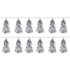 Beistle Metallic Tassel Garland, 9¾" x 8', Silver