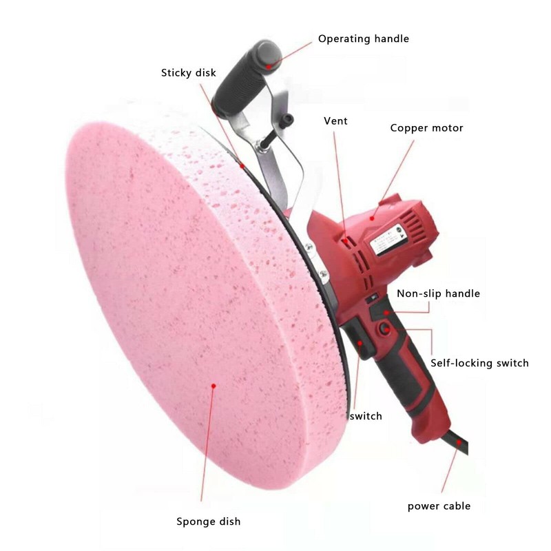Electric Concrete Trowel Cement Mortar Smoothing Polishing Machine with a