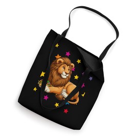 Lion Eating Taco Colorful Costume Food Lover Kids Toddler Tote Bag