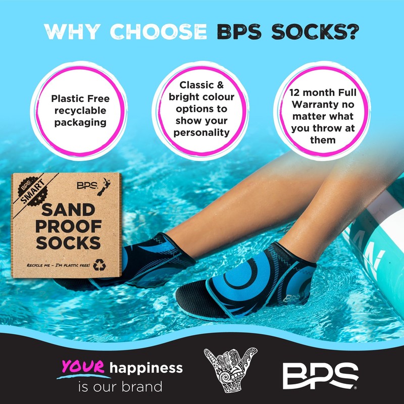 BPS Smart Neoprene Socks (Blue V2, X-Large)