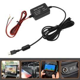 Car Dash Camera Power Cord, 12V‑30V To 5V Dash Cam Hardwire Kit Overheating Proof for Radar Detector