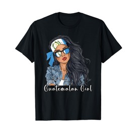Guatemalan Woman Products Flag Uniform Girl Guatemala T-Shirt