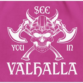 Shirtracer - Gym Bag Backpack - Viking & Walhalla Men - See You in Valhalla, 2 Fuchsia